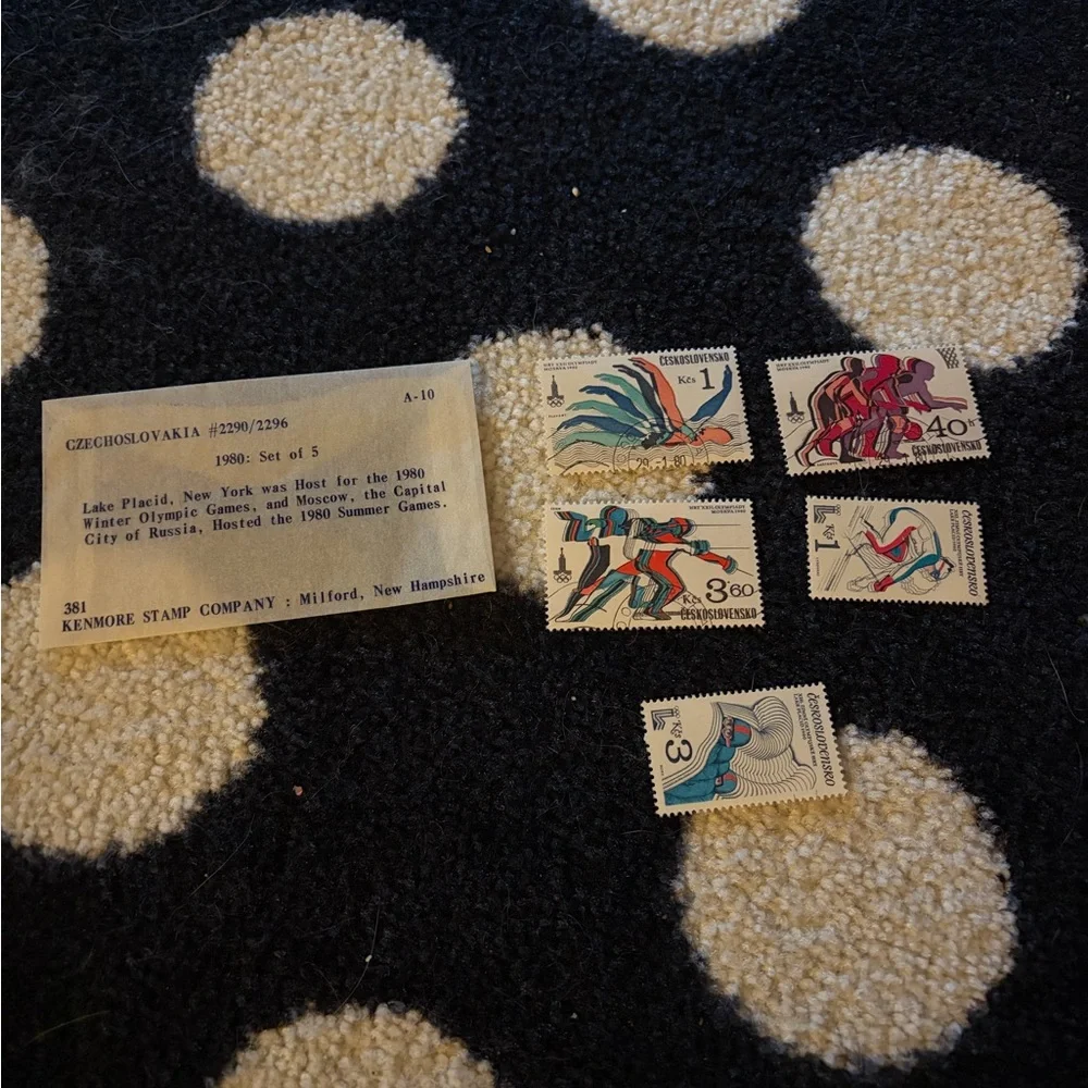 Mint Czechoslovakia vintage stamps